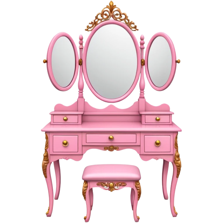pink DRESSING TABLE emoji