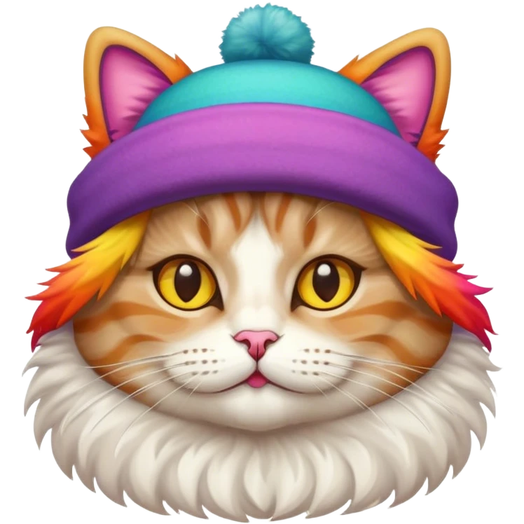 Cat in a hat emoji