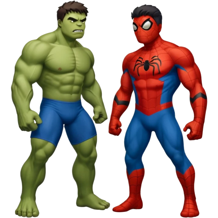 hulk e   homem aranha emoji