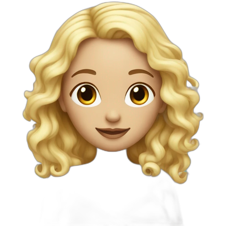 adorable pregnant blond full body women with beach-wave-hair emoji