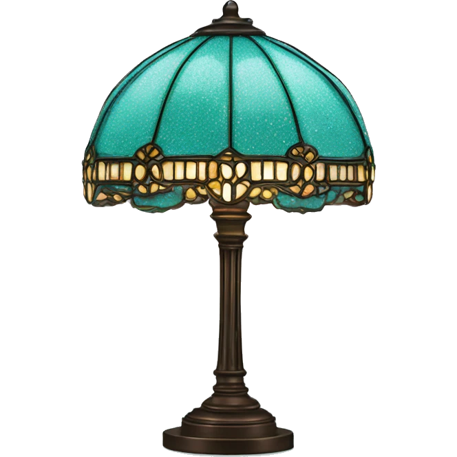 Glitter Tiffany lamp emoji