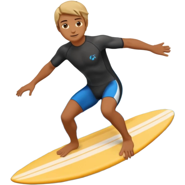waves with surfer inside emoji