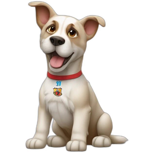 Lionel Messi als hond emoji
