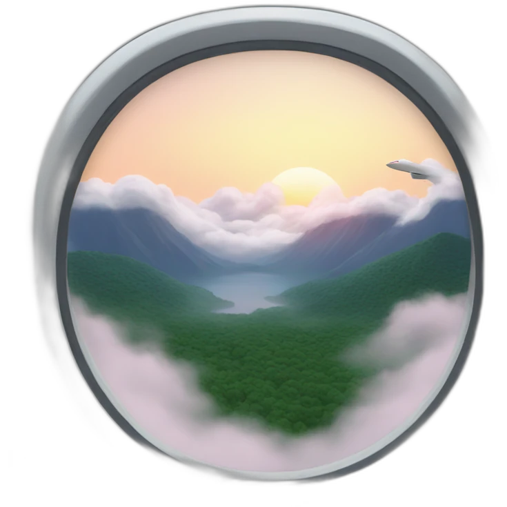 airplane window nature emoji