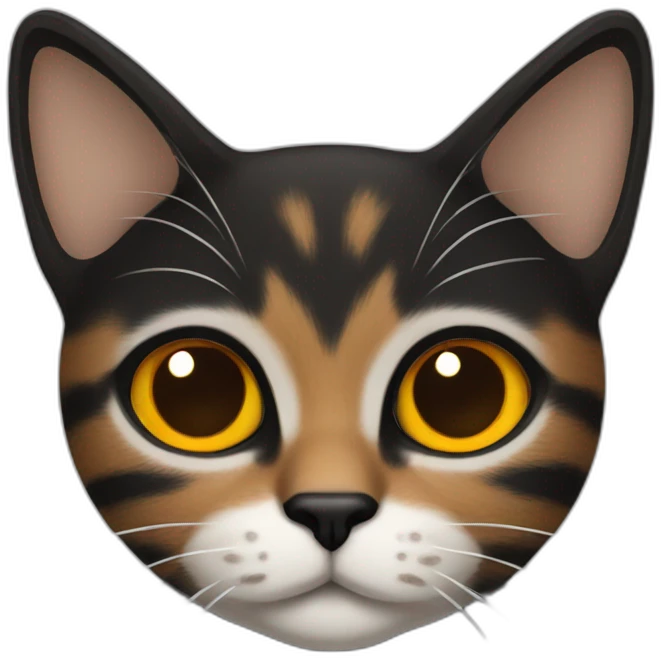 Gato naranja y negro emoji
