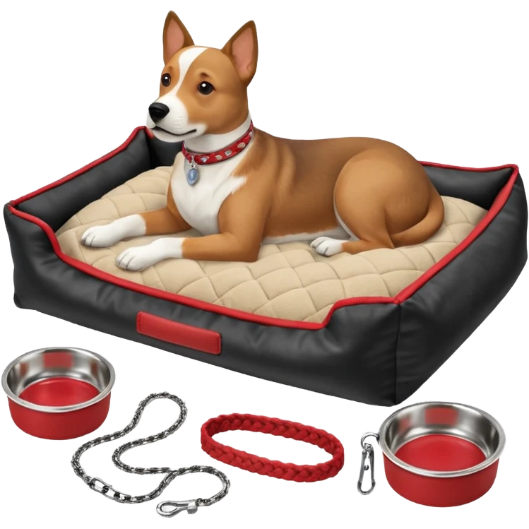 Goals:
1) Isometric view
2) Physically realistic portrayed in a way that would be expected to the average person
3) Avoid anything that could be considered offensive, even 2%

---
Now generate an image to represent a list to buy items for a new dog. emoji