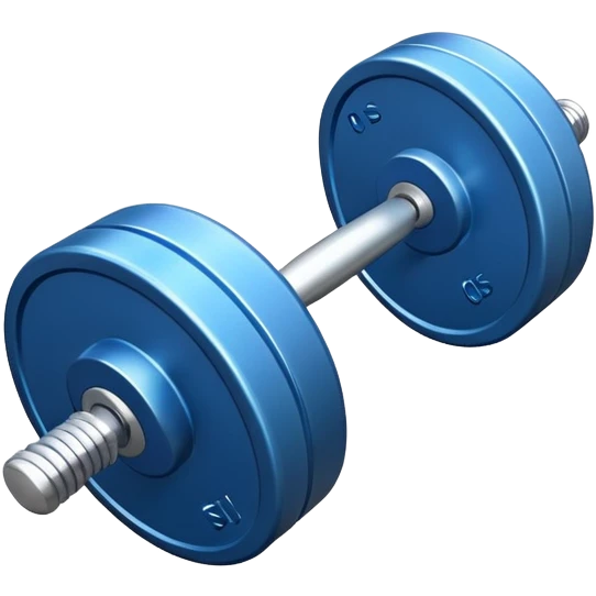 blue barbell emoji