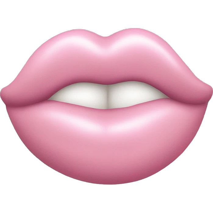 Light Pink kiss emoji
