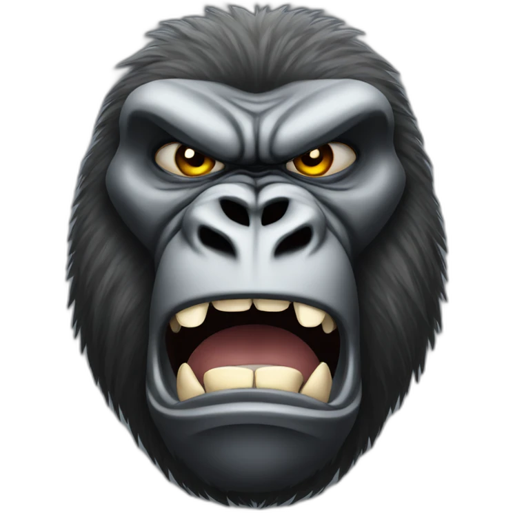 angry silverback gorilla emoji