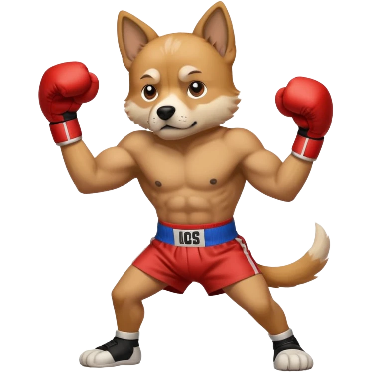 Dog in boxing stance







 emoji