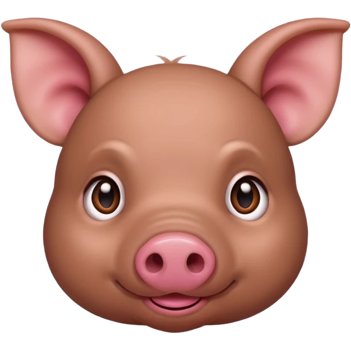 brown cute minipig emoji