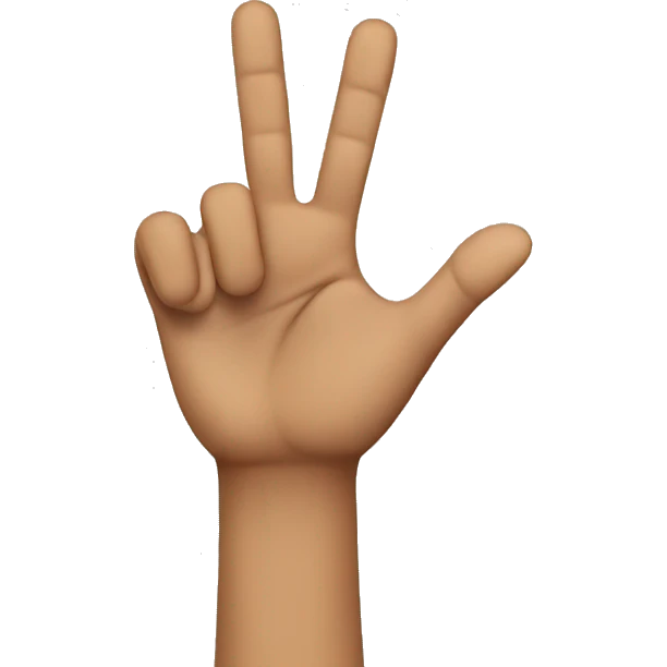 West side with fingers symbol  emoji