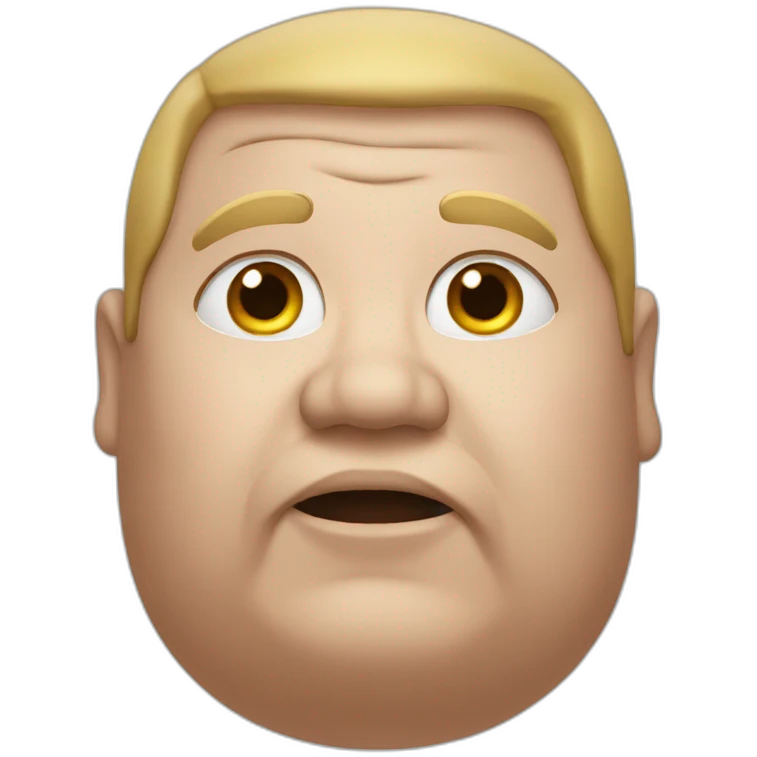 very obese man emoji