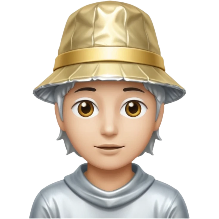 top of head tin foil hat  emoji