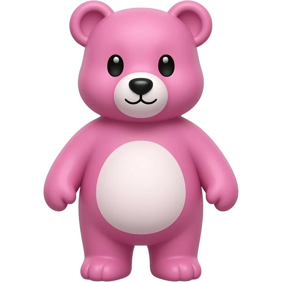 Pink bear emoji