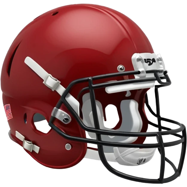 college football player helmets dark red  emoji