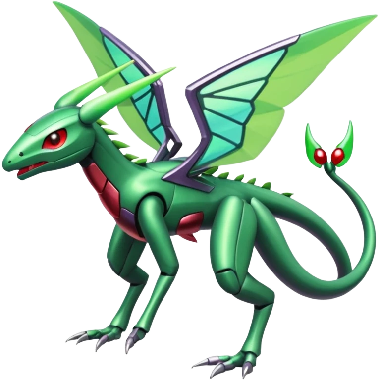 Miraidon-Genesect-Vikavolt-Vibrava-Flygon-fusion-hybrid-creature, full body emoji
