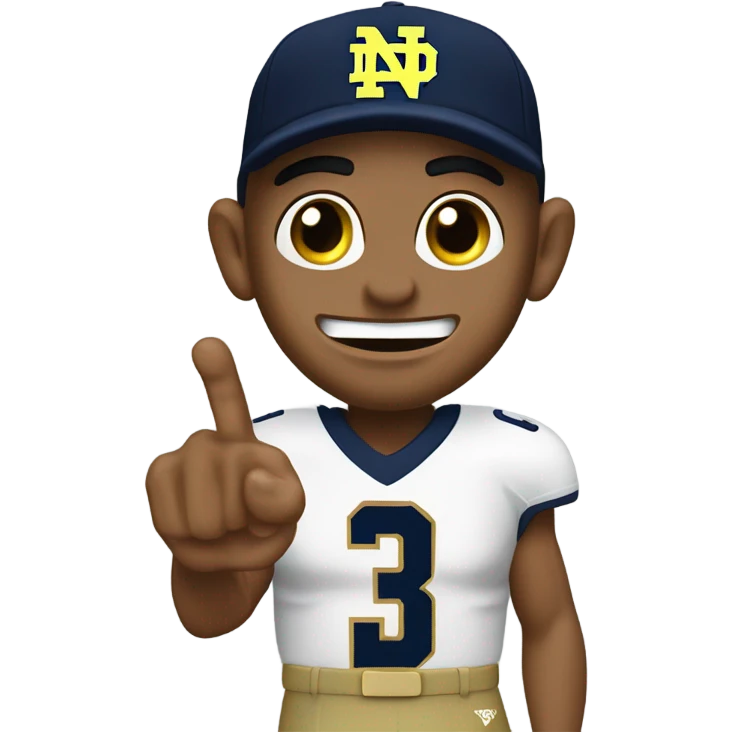 Notre Dame football fan emoji