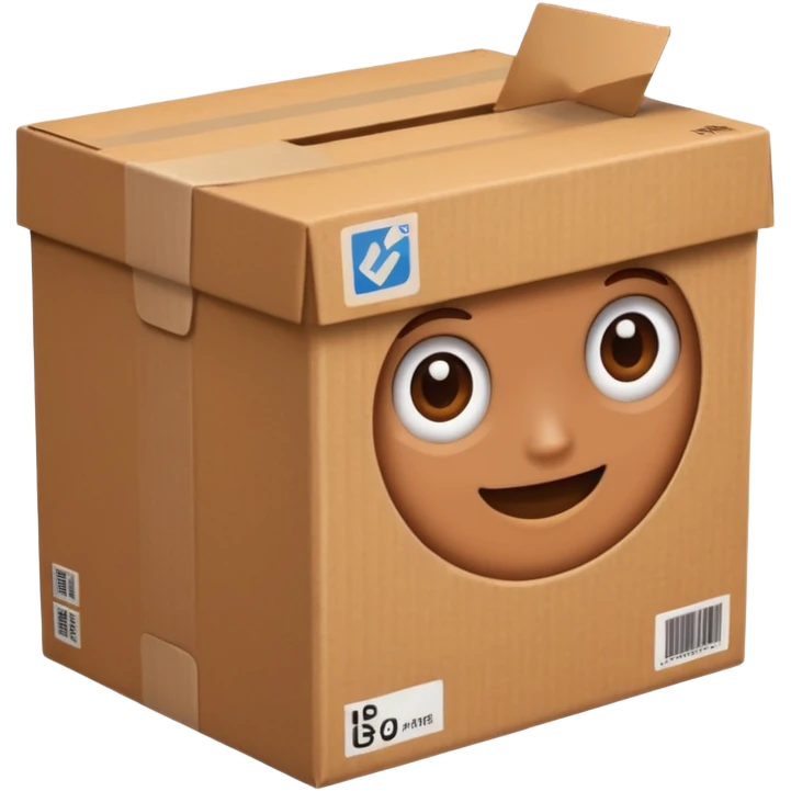 two hands handing box normal package emoji
