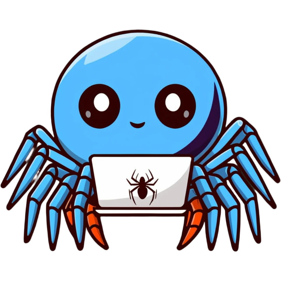 spider wearing technological devices emoji