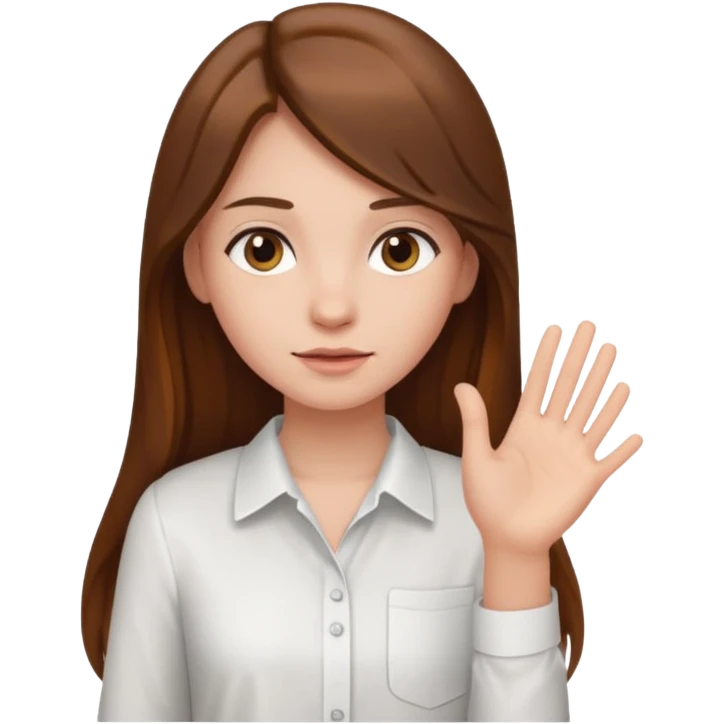 like this but with only one hand and its a girl emoji
