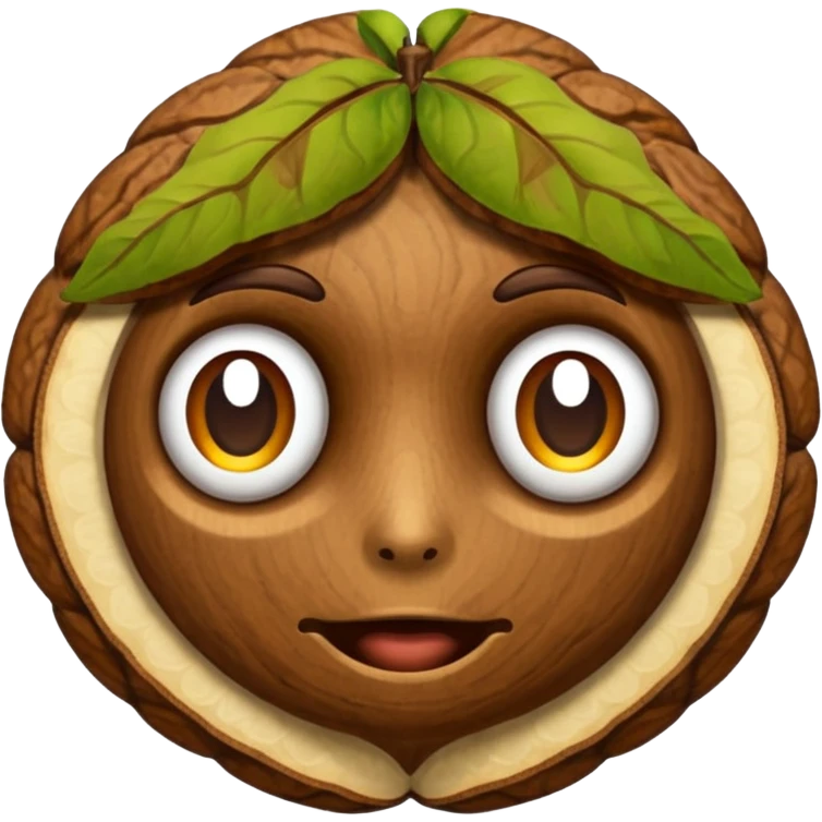Walnut emoji. Just a walnut. emoji