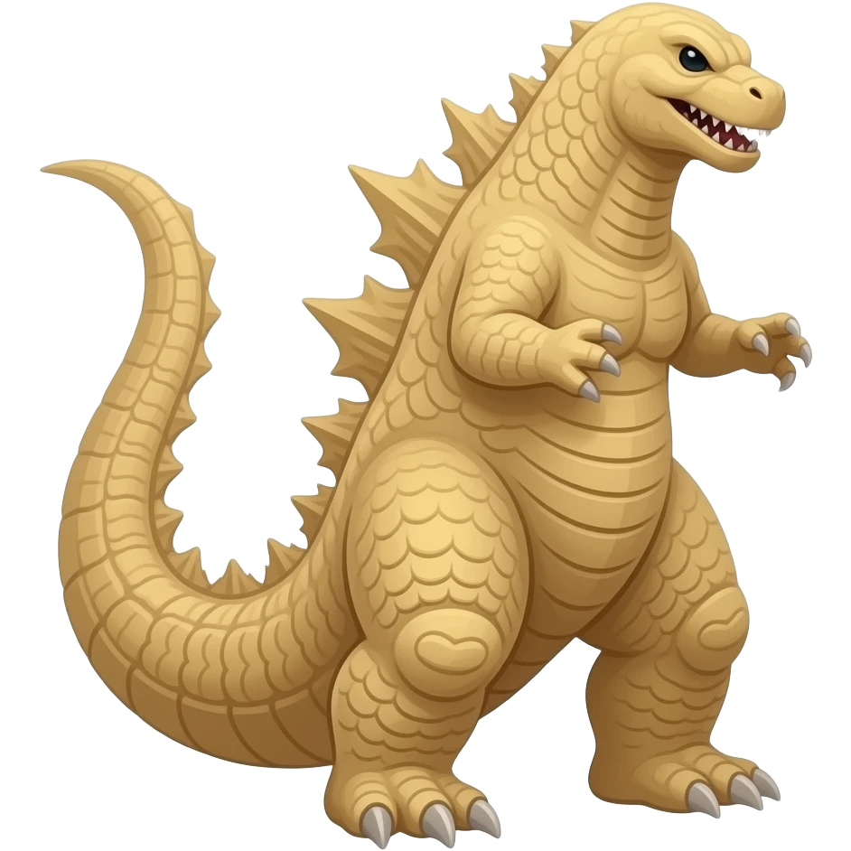 beige Godzilla emoji