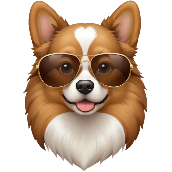 Dog with sunglasses emoji