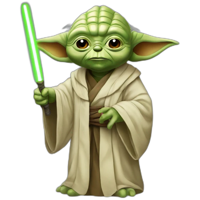 Yoda with goloum emoji