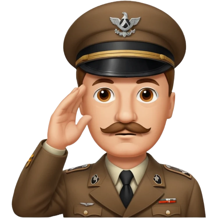 Hitler saluting emoji