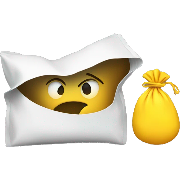 yellow emoji with vomit bag emoji