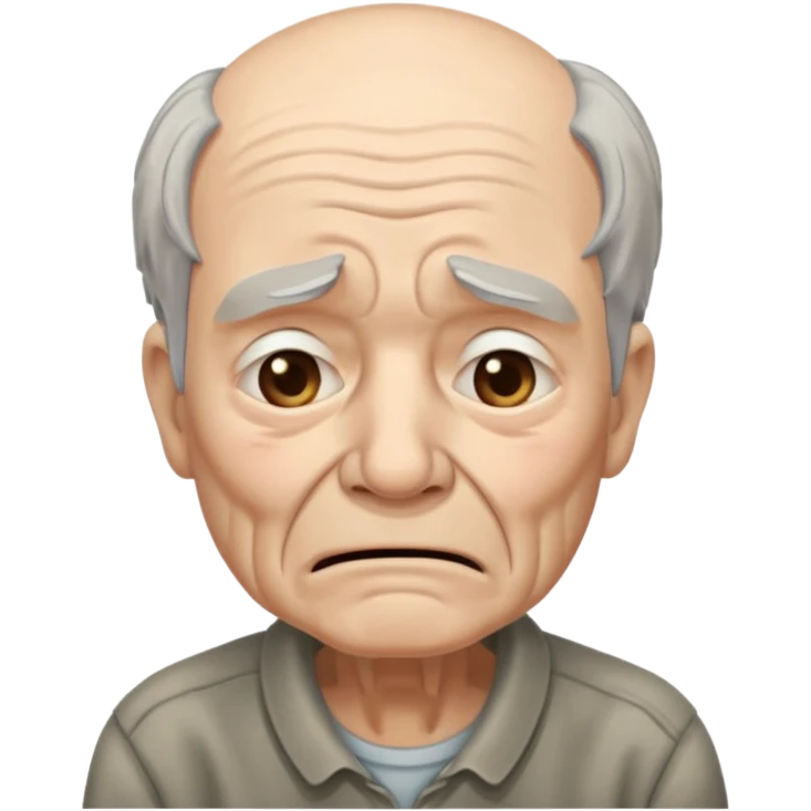 old man crying emoji