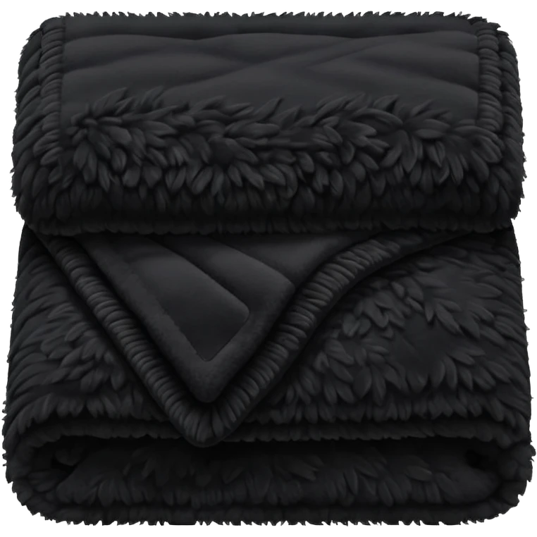 a dark fuzzy blanket emoji