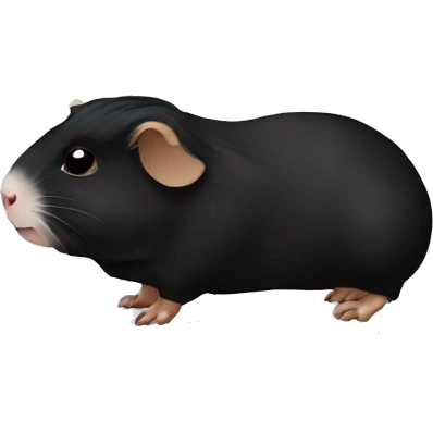 Black guineapig  emoji