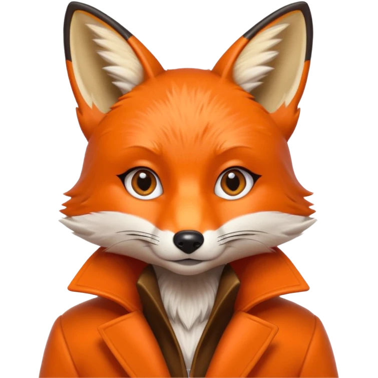 Fox 2 d minimalistic sexy emoji