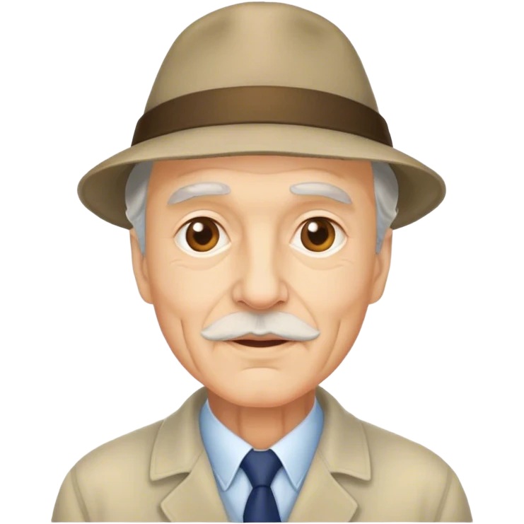 Older French man with nice taste, wearing a hat emoji