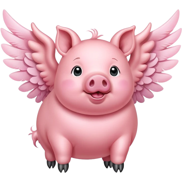 Flying pig emoji