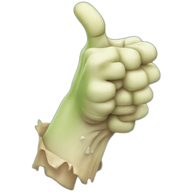 zombie hand thumbs up emoji