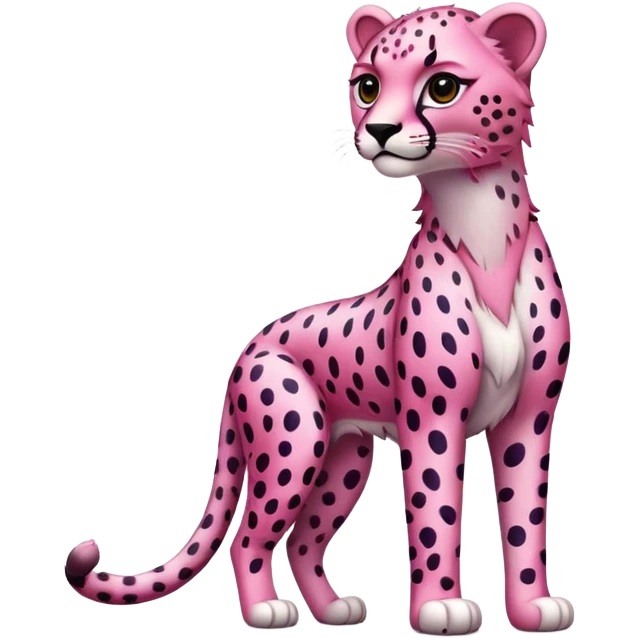 Pink cheetah  emoji