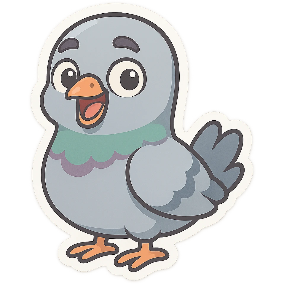 funny pigeon emoji