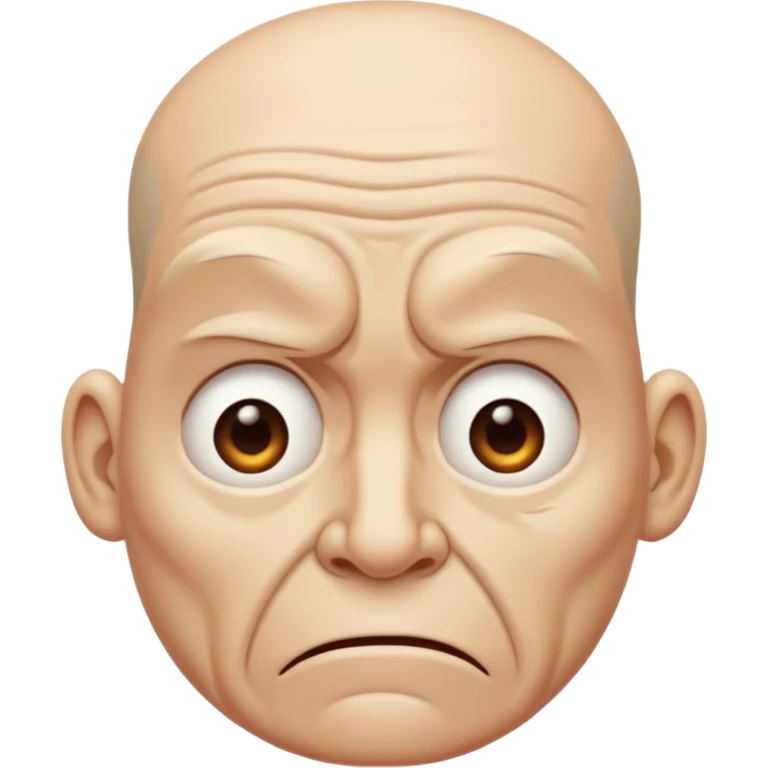 Disgusted face emoji
