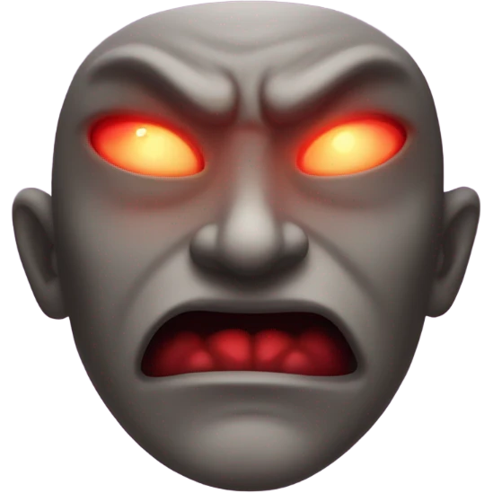 Use evil face with halo  emoji