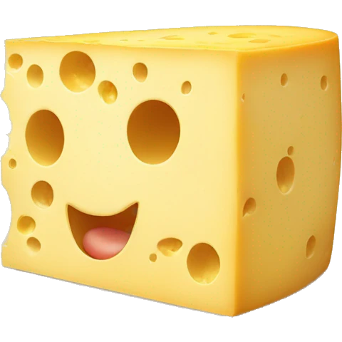 cheese with hidden hole face emoji