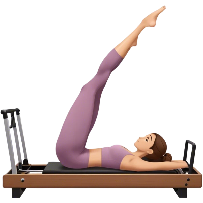 Reformer Pilates brown hair  emoji