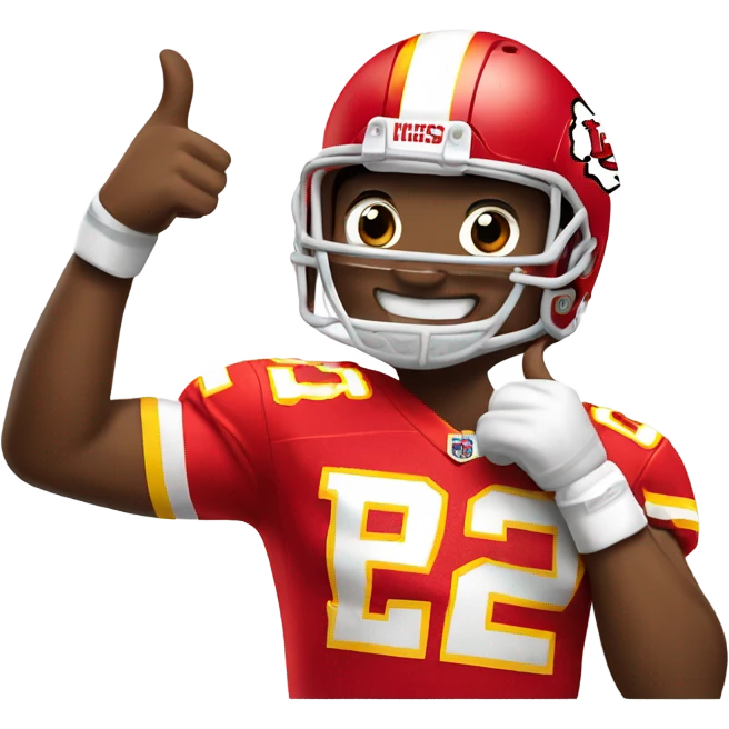 Kansas City Chiefs thumbs up  emoji