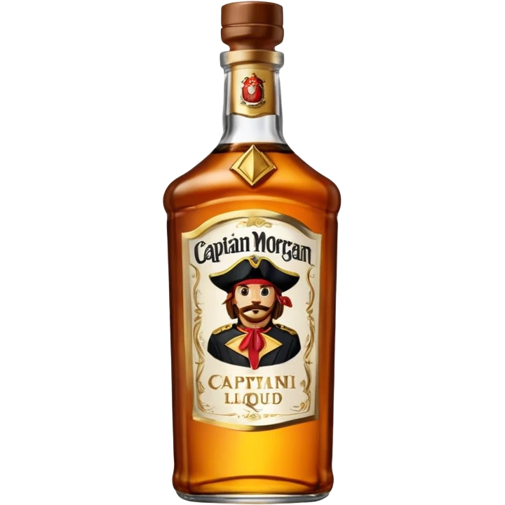 Bouteille de Captain Morgan emoji