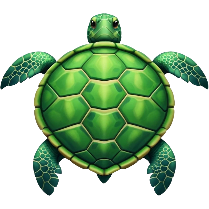 Tropical turtle emoji