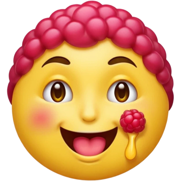 Emoji face winking blowing “raspberry” emoji