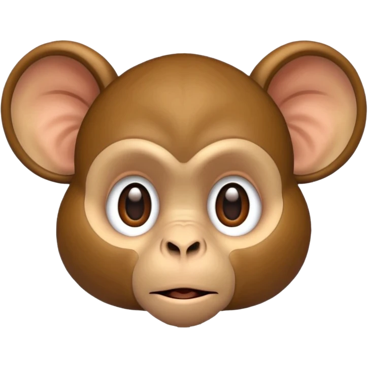 Monkey head with very very big ears emoji