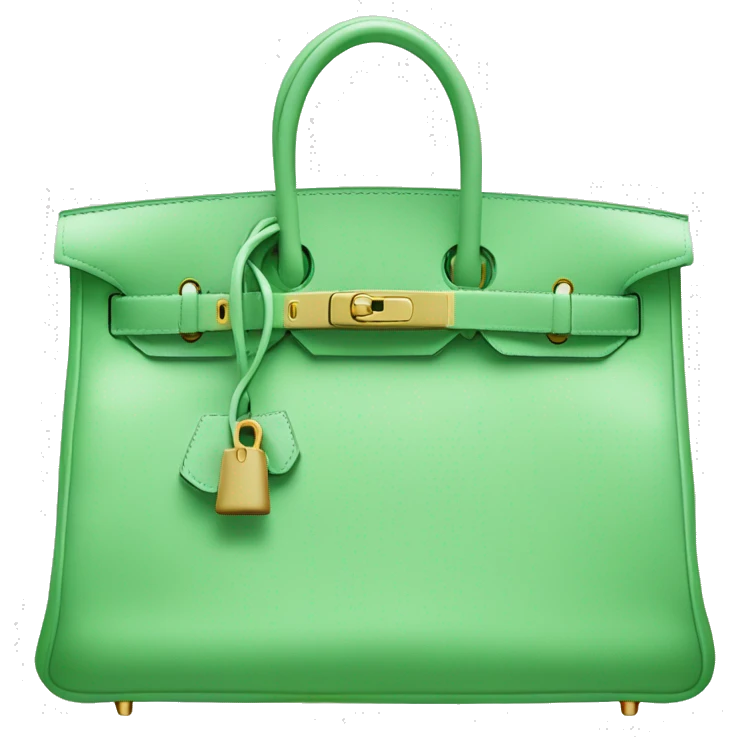 light green hermes birkin bag emoji